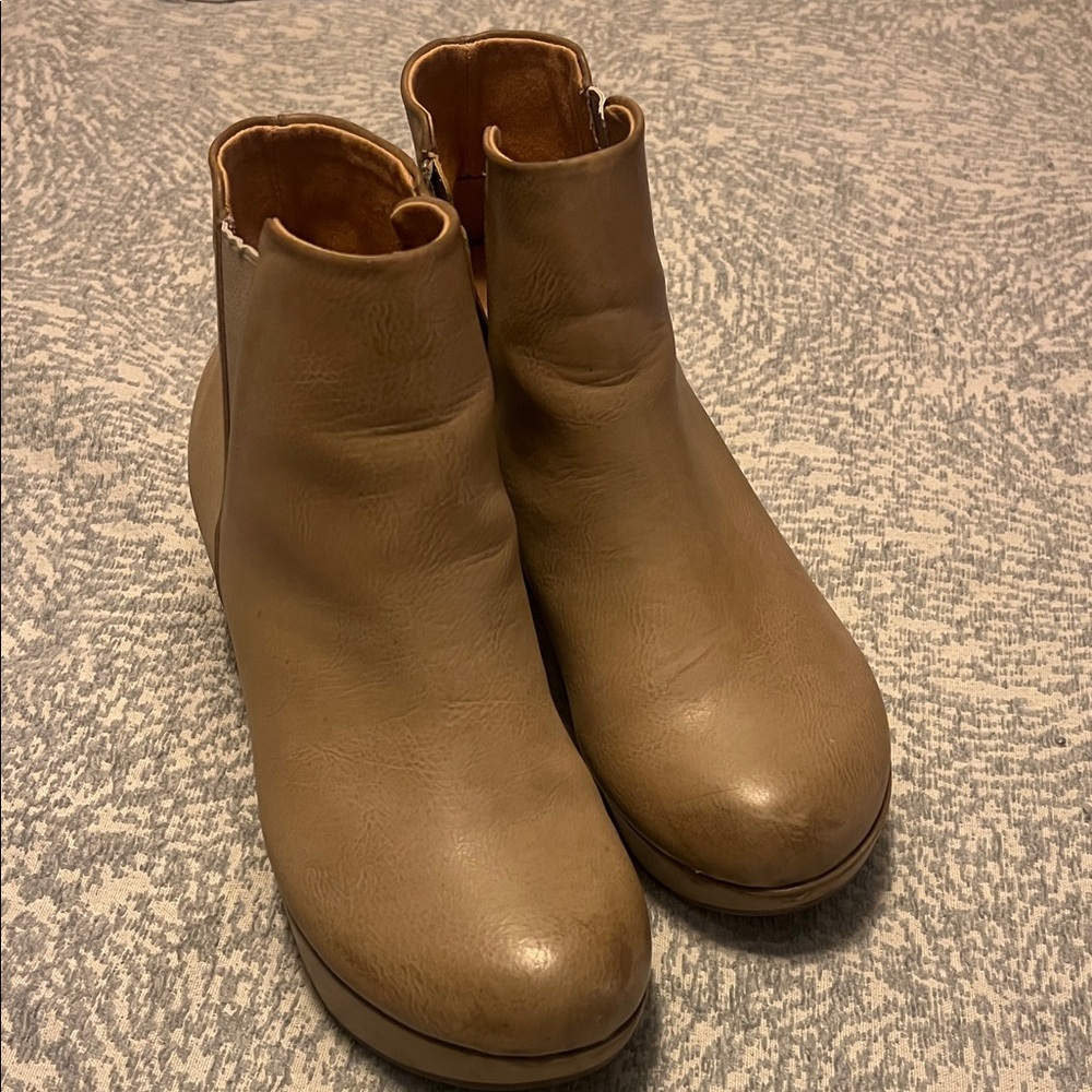 YellowBox Tan Ankle Boots - Picture 2 of 6